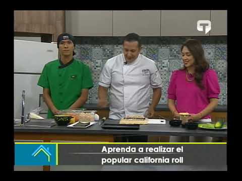 Aprenda a realizar el popular california roll