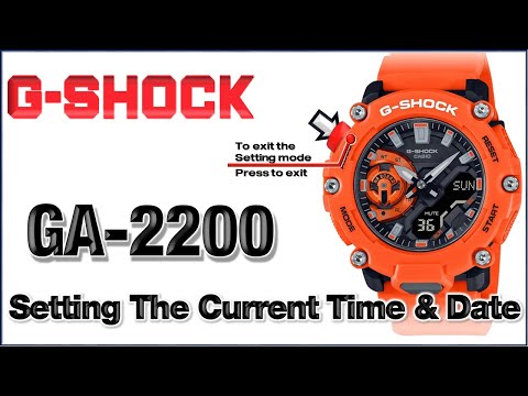 GA-2200 G-Shock Module 5674 How to Set Time, Date, Home City, DTS, 12/24H, Key Tone, Light Duration🤗