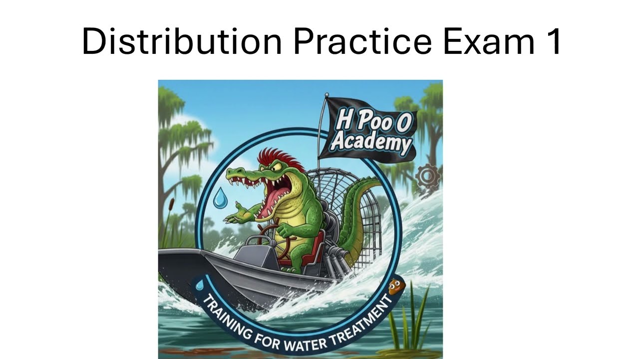 WATER DISTRIBUTION OPERATOR CERTIFICATION EXAM PRACTICE EXAM 1