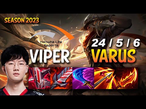HLE Viper VARUS vs SIVIR ADC - KR Ranked