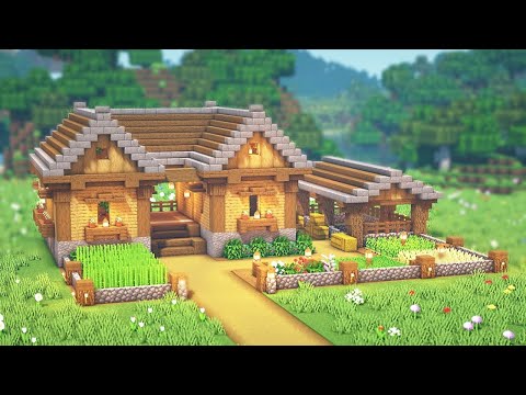 Minecraft Großes Haus bauen Tutorial 1.19 - Großes Haus bauen in Minecraft Survival Tutorial