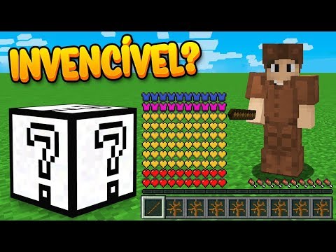 Minecraft: THE UGLY LUCKY BLOCK MADE ME INVINCIBLE AND OP AND I DON'T EVEN KNOW WHY!