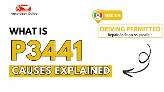 OBD Code p3441 Guide to Repair