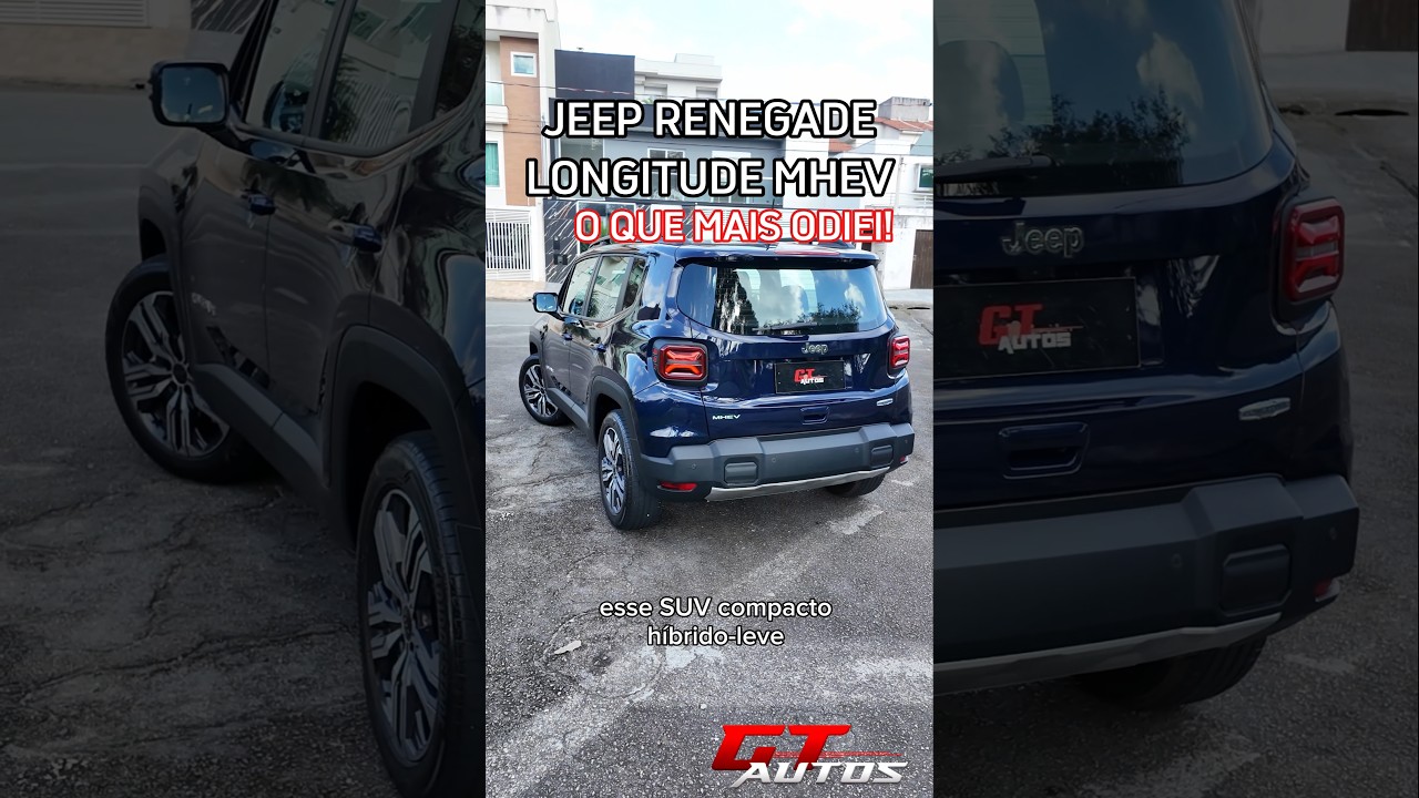 O que eu mais odiei no Jeep Renegade Longitude Hibrido leve! #shorts