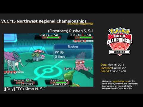 VGC'15 Seattle Regional Round 7 - Kimo N. (TFC) vs Rushan S. (Firestorm)