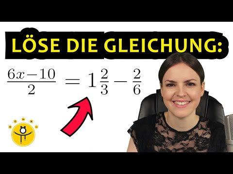 Lineare GLEICHUNGEN mit BRÜCHEN lösen – Klammern, x auf beiden Seiten, einfach erklärt