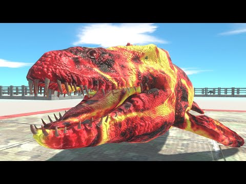 Lava Mesosaurus oasis death run-ARBS/animal revolt battle simulator.