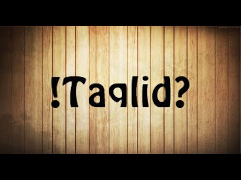 6-Taklidi ndaj selefit
