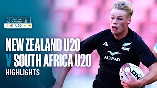  HIGHLIGHTS | New Zealand U20 v South Africa U20 | U20 Rugby Championship, 2026 Thumbnail