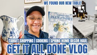 VLOG: GET IT ALL DONE VLOG | TARGET SHOP WITH ME | SPRING HOME DECOR HAUL | COOK WITH ME
