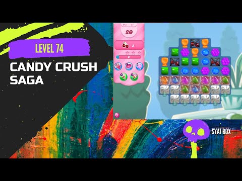 Candy Crush Saga | Level 74 | 🌟🌟🌟 | Super Sugar Crush! | (NO BOOSTERS)