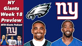 NY Giants Week 18 Preview vs Eagles + NFL Spread Picks And Draft Position Talk