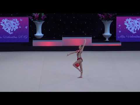 Miss Valentine 2019 Stseshyts Ksenia RG FIG Junior Ball Final BLR