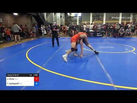 74 Kg Consolation - John Ridle, Greg Gomez Trained Wrestling Vs Tanner Updegraff, Mat Town USA