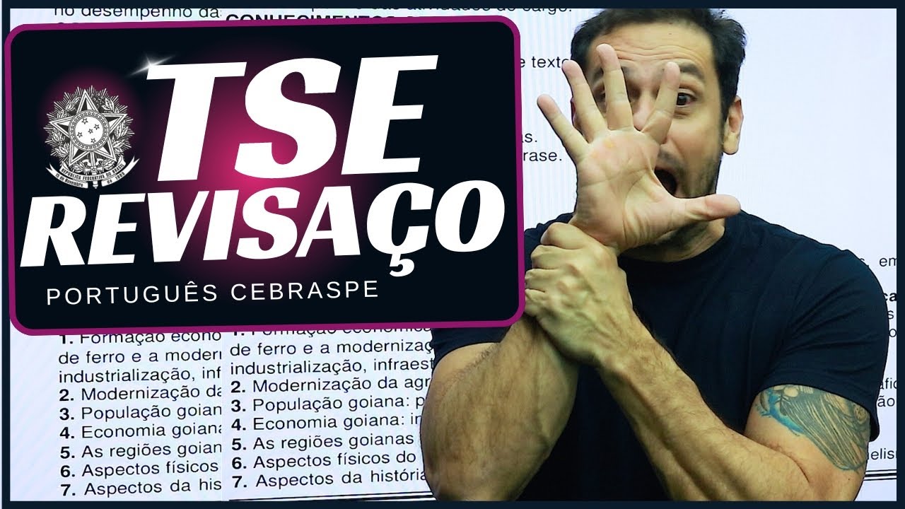 ❌✅REVISAÇO TSE 2024 | QUESTÕES COMENTADAS | Português CEBRASPE
