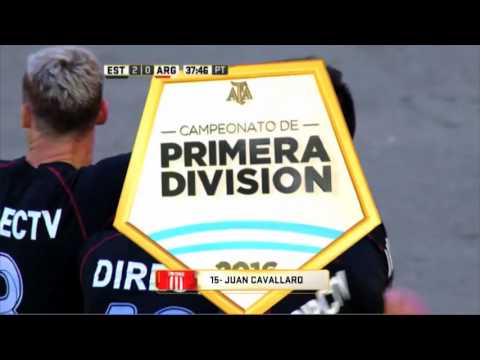 Gol de Cavallaro. Estudiantes 2 - Argentinos 0. Fecha 5. Primera División 2016