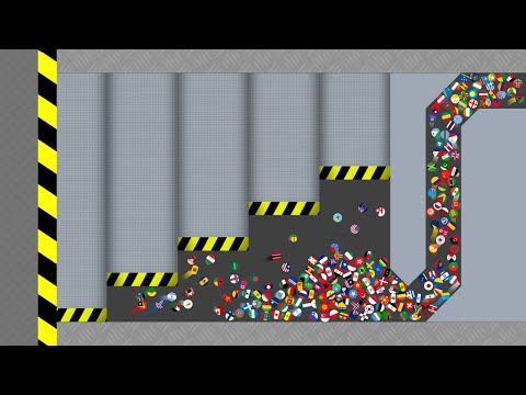 Shutter Crush #13 - Marble Race Countries in Algodoo