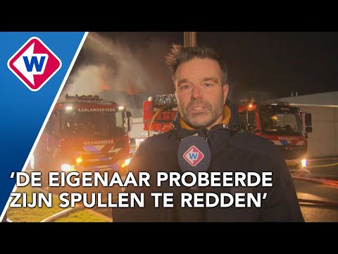 Brand verwoest drie bedrijven: meerdere explosies en één gewonde