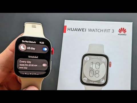 Enable & Schedule Do Not Disturb Mode on Huawei Watch Fit 3
