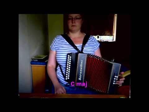 'G, D, C, D with push/pull C and D' Beginners D/G Melodeon/Diatonic Button Accordion - Mel Biggs
