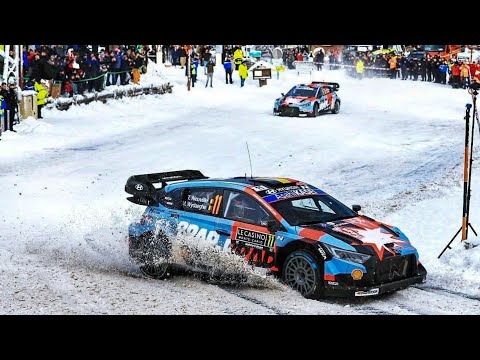 Fourmaux jagt und überholt Neuville SS15 Rally Monte Carlo 2026 #hyundai #rallye #2026 #flatout