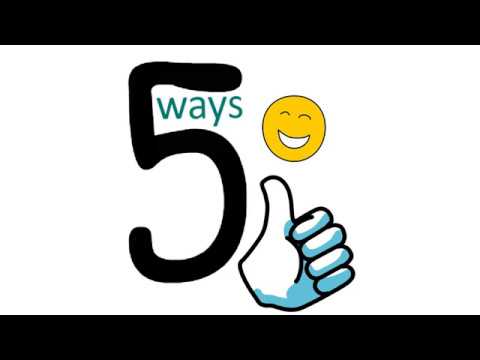 What are the five ways to wellbeing?