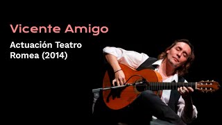 Concierto Vicente Amigo en Teatro Romea de Murcia (2014)