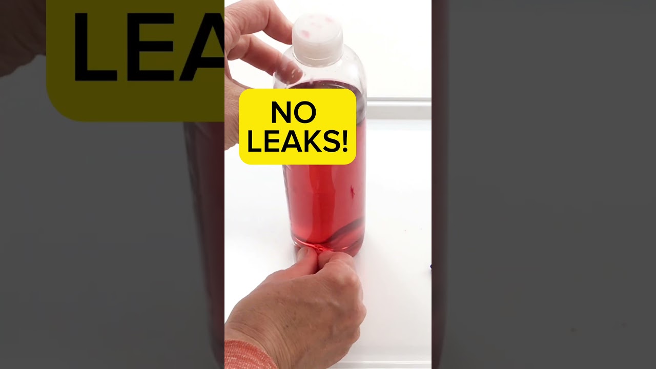 Make holes in a bottle that don't leak