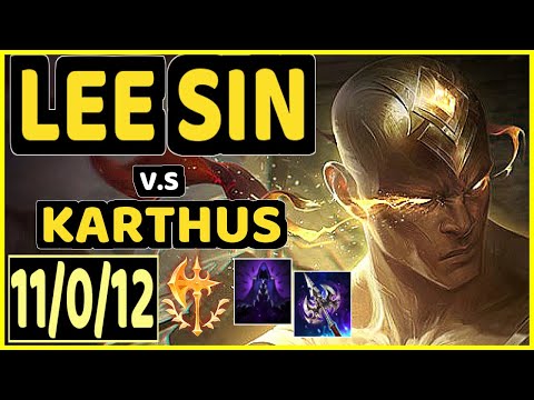 CINKROF (LEE SIN) vs KARTHUS - 11/0/12 KDA JUNGLE CHALLENGER GAMEPLAY - EUW