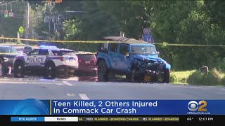 Teen killed when Mustang swerved into Jeep, police say