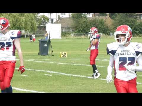 Jackson Turnbull , No.2 ranked  U19 DB in the UK. BAFA DB Wembley Stallions