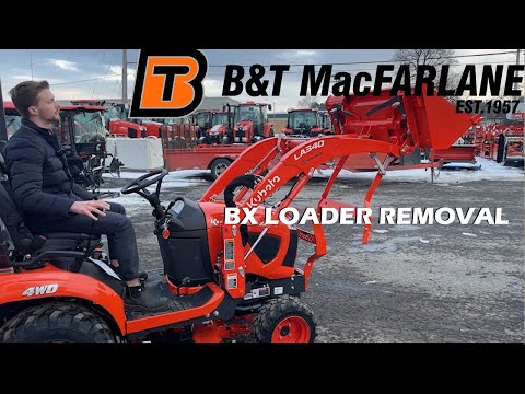 How To Remove Front Loader From Kubota BX23s-1? VERY EASY!
