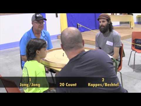 Crokinole 2016 World Championship - Doubles Jong/Jong v Kappes/Bechtel