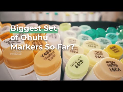 Biggest set of Ohuhu markers! New look new color code labeling