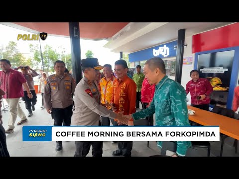 KAPOLDA SULTENG HADIRI COFFEE MORNING BERSAMA FORKOPIMDA BAHAS PEMBANGUNAN BERKELANJUTAN PALU