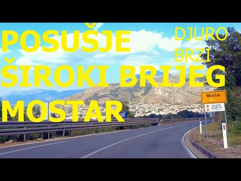 Posušje - Široki Brijeg - Mostar, Herzegovina, main road M16.1, July 2024