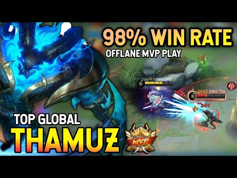 98% WIN RATE! THAMUZ BEST BUILD 2021 | TOP GLOBAL THAMUZ GAMEPLAY | MOBILE LEGENDS✓