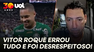 VITOR ROQUE NÃO TEM DIREITO DE SAIR BRAVO PORQUE ERROU TUDO EM CORINTHIANS X PALMEIRAS! PVC DETONA!
