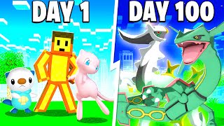 I Spent 100 DAYS in LEGENDARY PIXELMON Against my Rival! (Duos Minecraft)
