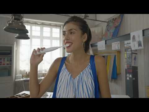 Elektrinis dantų šepetėlis Oclean Flow S, baltos spalvos