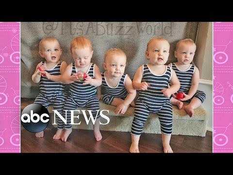 America's First All-Female Quintuplets Visit on 'GMA'