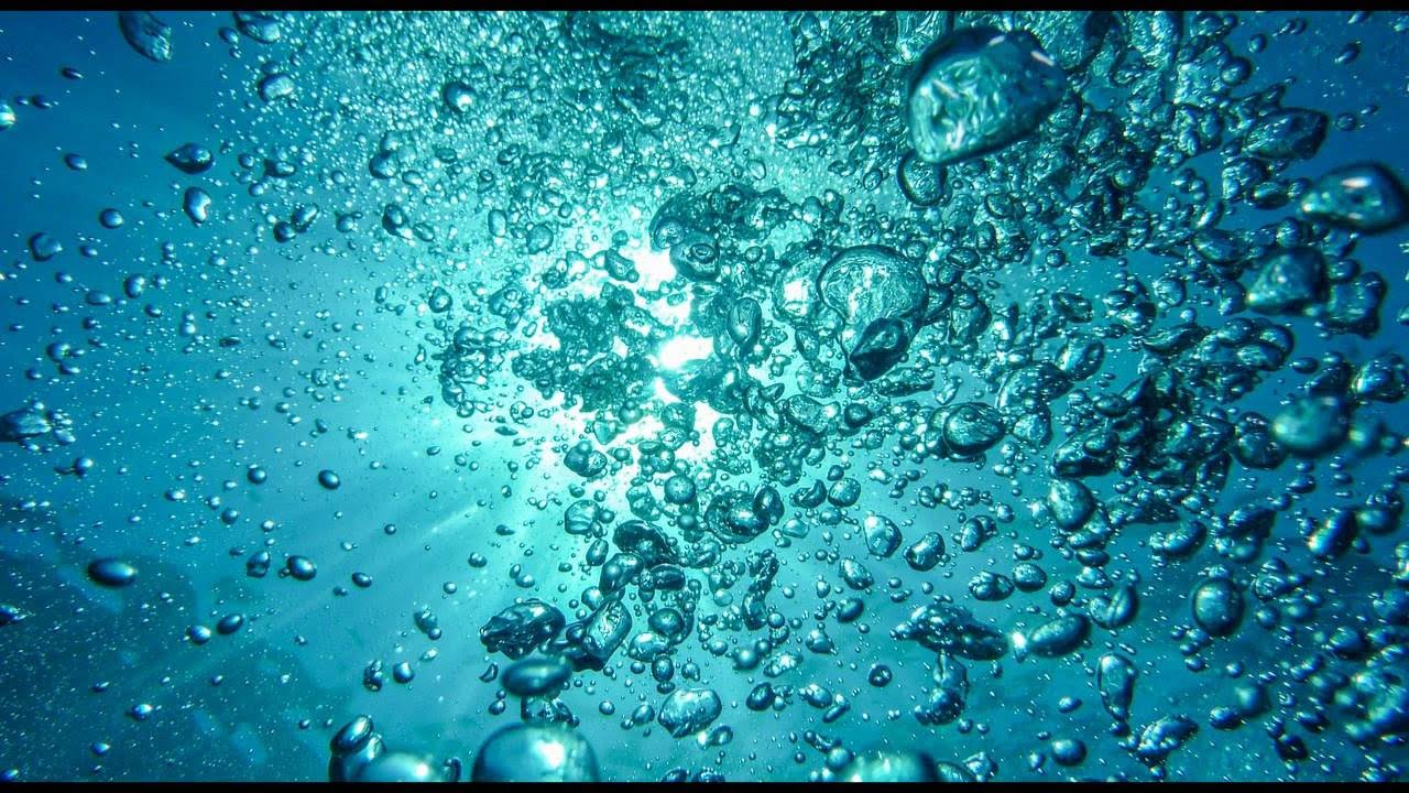 Underwater Bubbles Sound -  1 hour - Meditation, white noise, relaxation