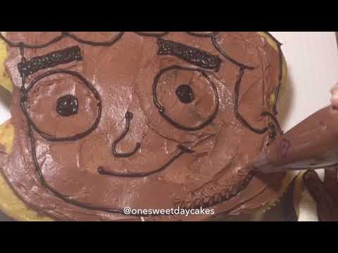 Satisfying cake decorating #disney #phineasandferb #baljeet #cake  #satisfying #cakedecorating