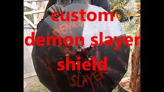 testing the custom demon slayer shield spikes