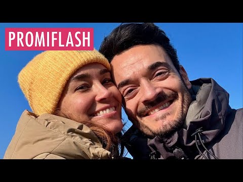 Giovanni und Jana Ina Zarella turteln bei einem Spaziergang