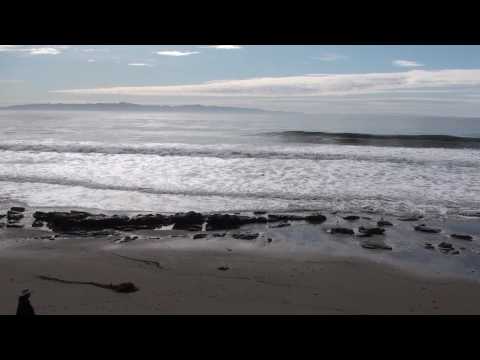 091228 Santa Barbara Mesa Lane Beach waves islands 130611.m2ts