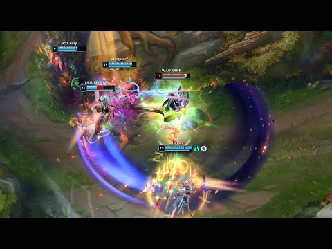 Wao vs FPX Nuguri teamfight [TRACKING THE PROS]