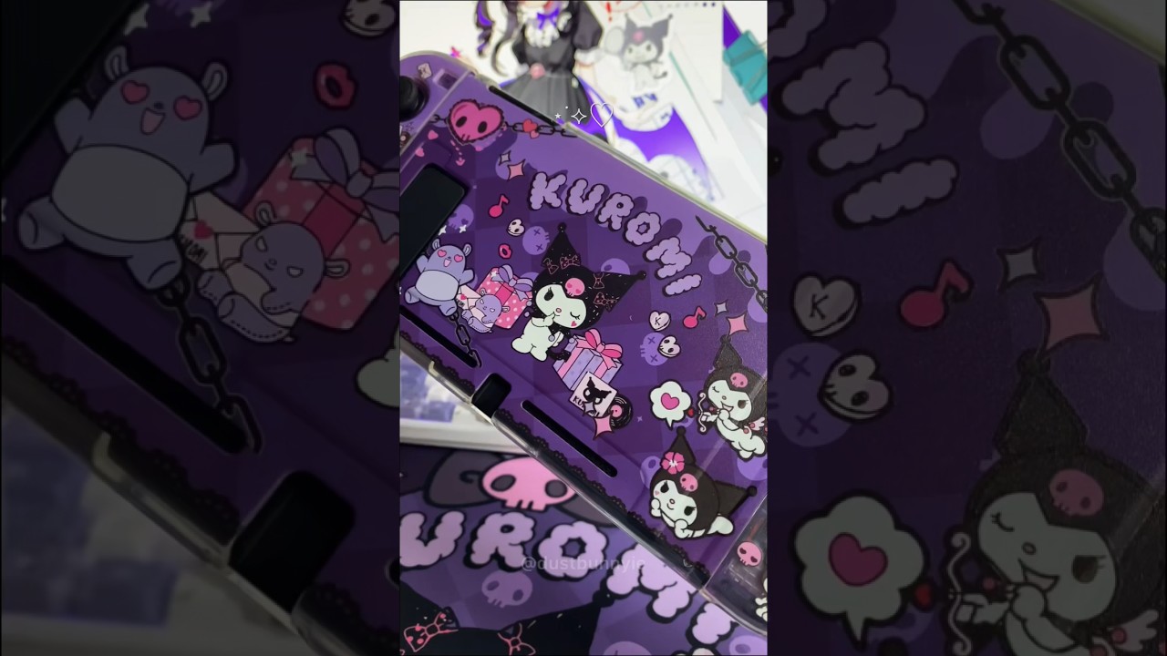 kuromi switch case #kuromi #sanrio #cute #hellokitty #switch