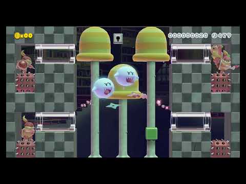 Super Mario Maker 2 Level Showcase: Pom Pom’s Illusionary Battle (Boss)