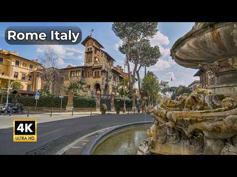 Rome Coppedè: Das geheimste und märchenhafte Viertel | 4K Rundgang